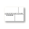 Etiquettes permanente 20x16 "ACDP + calibre" pour pince 1136 Paxar Monarch Avery